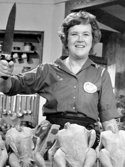 Julia Child, cooking REAL food.